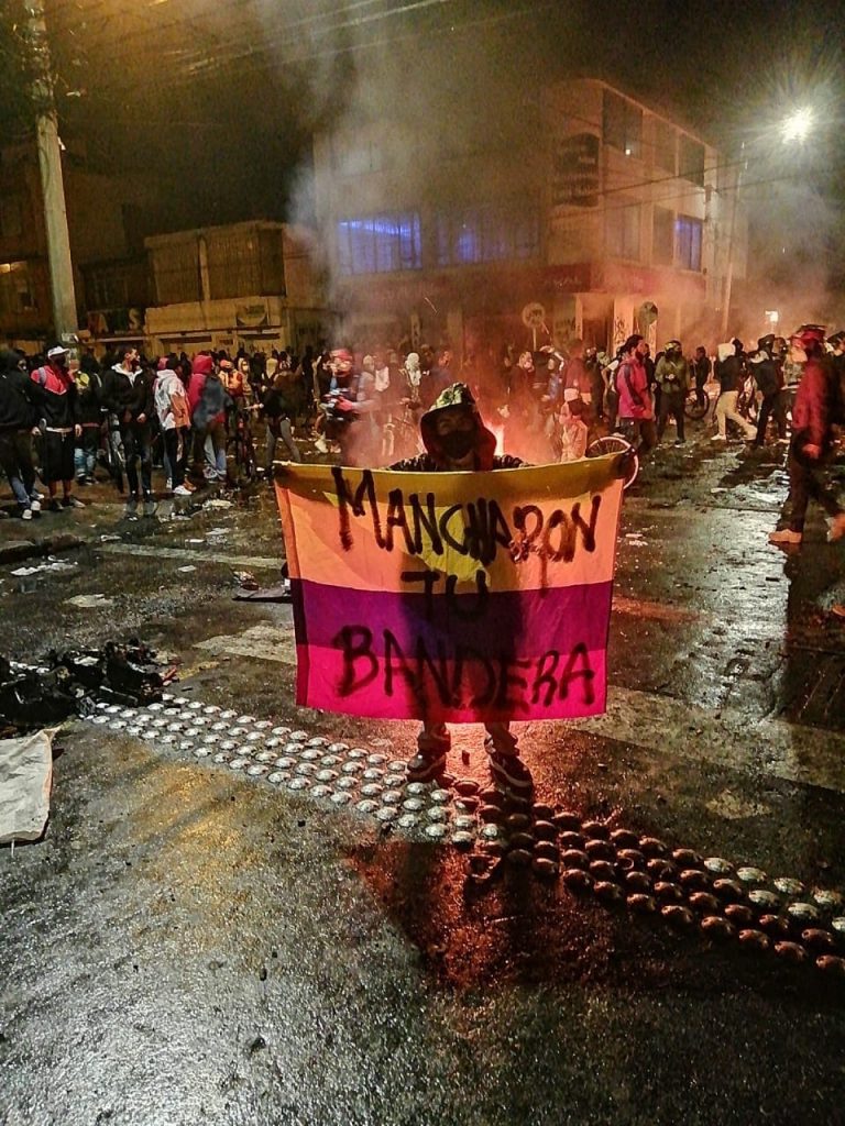 Protesta en Bogotá, Colombia