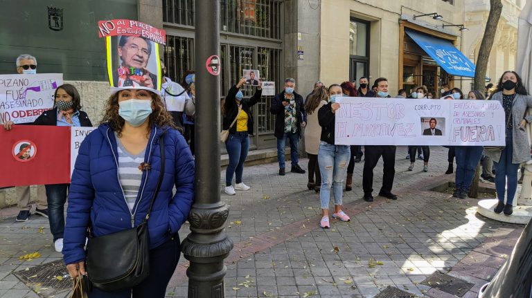 Protesta de colombian@s en Madrid