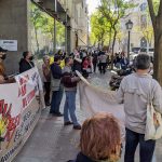 Protesta en Embajada de Colombia en Madrid