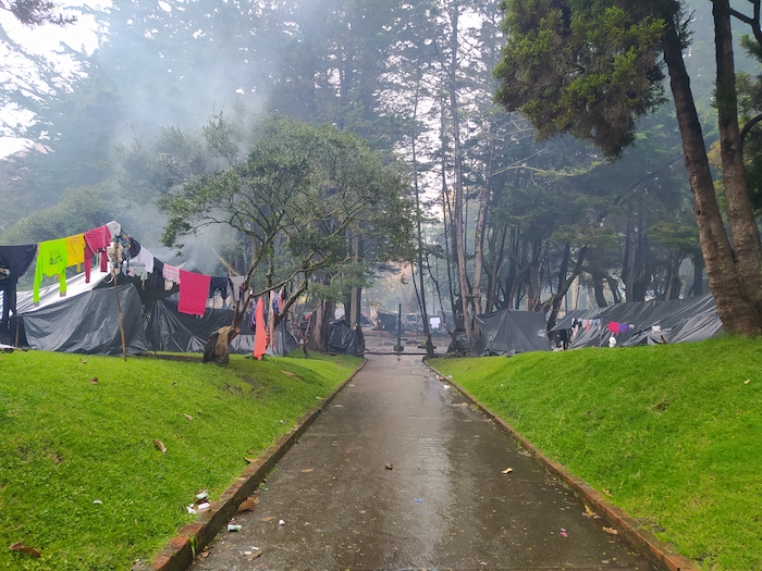 Indígenas desplazados en Bogotá